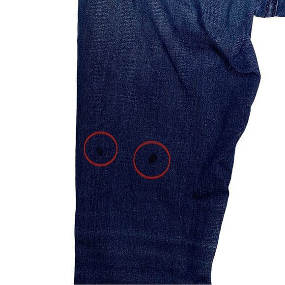 Rag and Bone Mojave 10 Inch Skinny Jeans Dark Blue Wash Size 27 Raw Hems - Picture 13 of 13